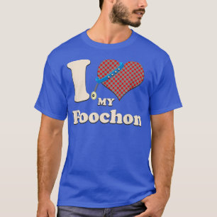 T-shirt J'aime mon pochon chien propriétaire Coeur 