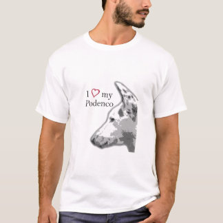T-shirt j'aime mon podenco