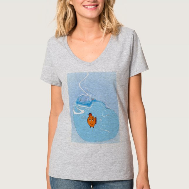 T-shirt J'Aime Mon Poisson Pour Animaux (Devant)