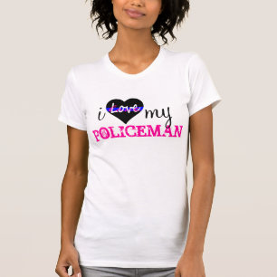 T-shirt J'aime mon POLICIER