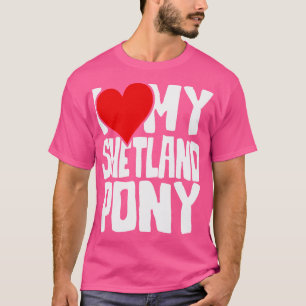T-shirt J'aime mon poney Shetland