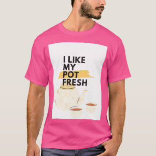 T-shirt J'aime mon pot de thé frais