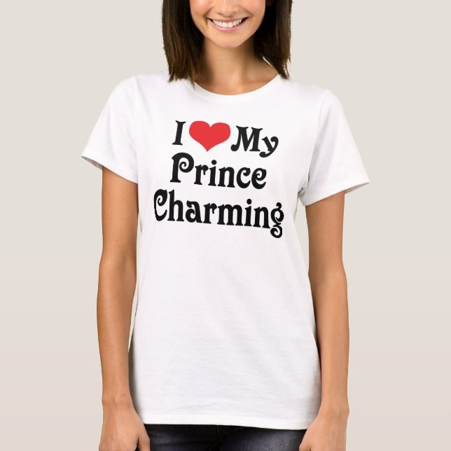 T-shirt J'aime mon prince charmant (Devant)