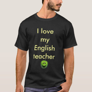 T-shirt J'aime mon professeur d'Anglais