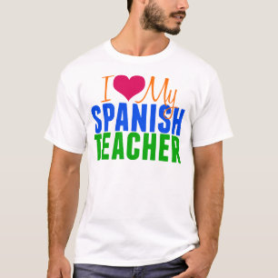 T-shirt J'aime mon professeur espagnol