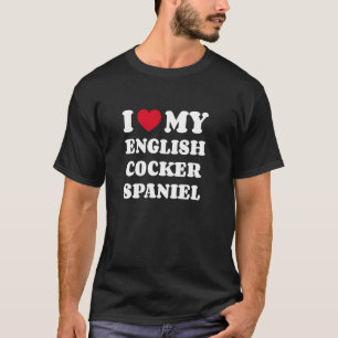 T-shirt J'aime mon propriétaire de chien Cocker Spaniel an
