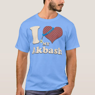 T-shirt J'Aime Mon Propriétaire De Chien Coeur Akbash