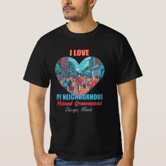 T-shirt J'Aime Mon Quartier Mont Greenwood Chicago