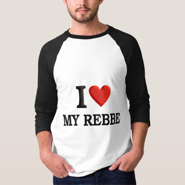 T-shirt J'aime mon Rebbe (Devant)