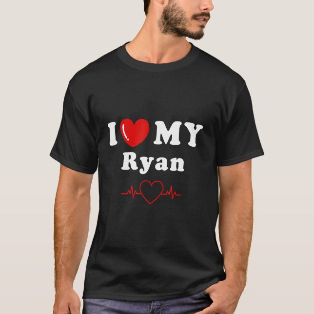 T-shirt J'aime mon Ryan faire des choses (Devant)