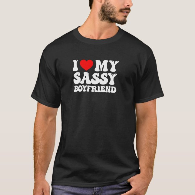 T-shirt J'Aime Mon Sassy Boyfriend J'Aime Mon Sassy BF I H (Devant)