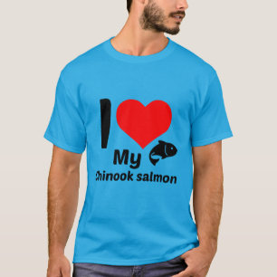 T-shirt J'aime mon saumon Chinook
