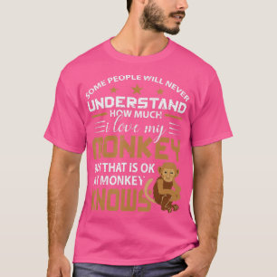 T-shirt J'Aime Mon Singe Animal Singe Cadeau