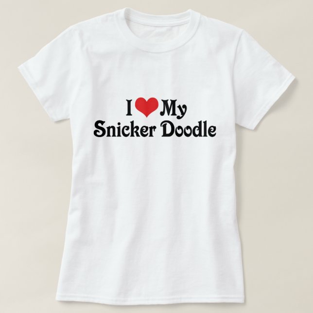 T-shirt J'aime mon Snicker Doodle (Design devant)
