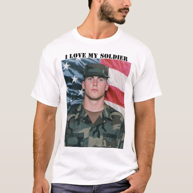 T-shirt J'aime mon soldat (Devant)