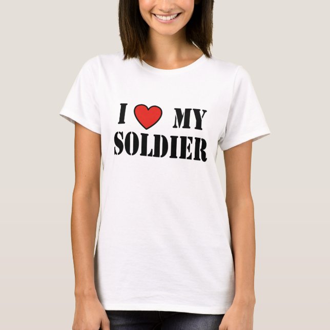 T-SHIRT J'AIME MON SOLDAT (Devant)