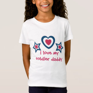 T-Shirt J'aime mon soldat papa maman - 4 juillet