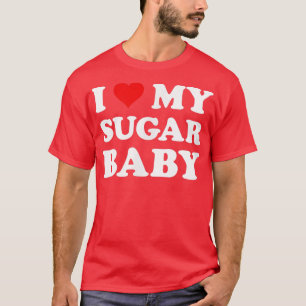 T-shirt J'aime mon Sugar BabyMari Fun Husband Papa Marié