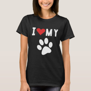 T-shirt J'aime mon super chien de chat