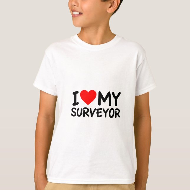 T-shirt J'aime mon Surveyor (Devant)