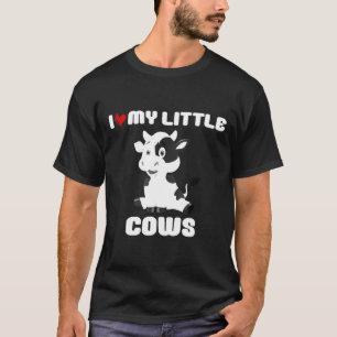 T-shirt J'aime mon tee de vaches d'élevage de vaches