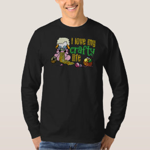 T-shirt J'aime mon Tricot de vie artisanal Citation