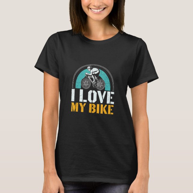 T-shirt J'Aime Mon Vélo Cycliste (Devant)