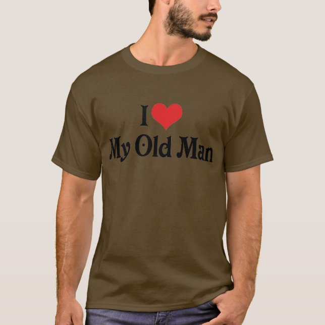 T-shirt J'aime mon vieux père (Devant)