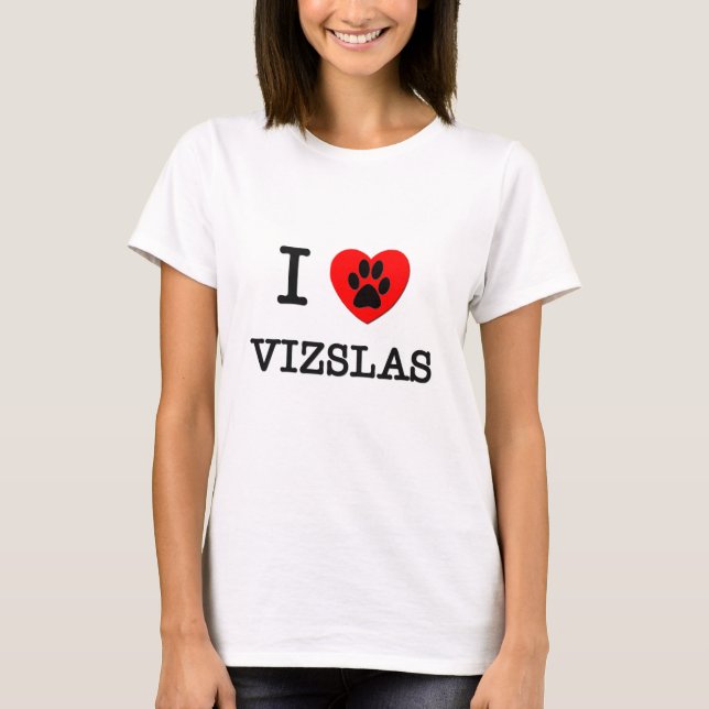 T-SHIRT J'AIME MON VIZSLAS (Devant)