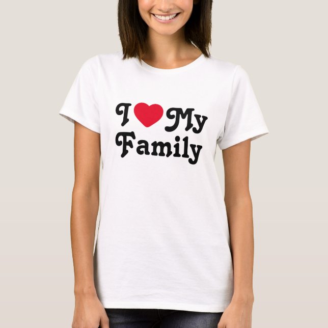 T-shirt J'aime mon voyage en famille (Devant)