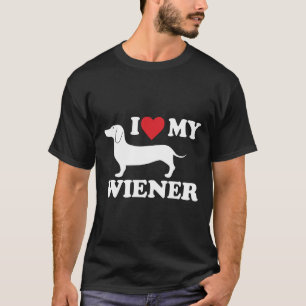 T-shirt J'Aime Mon Wiener Dachshund