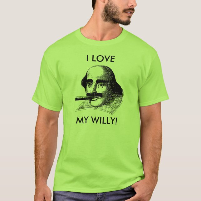 T-SHIRT J'AIME MON WILLY ! (Devant)