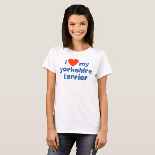 T-shirt J'Aime Mon Yorkshire Terrier