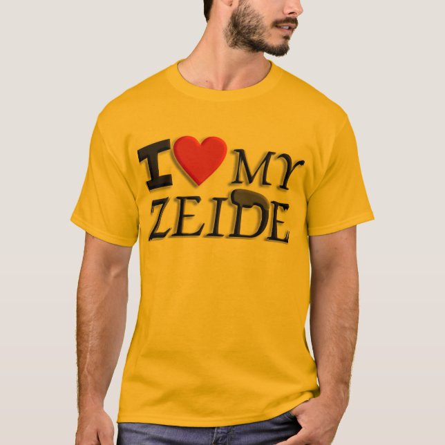 T-shirt J'aime mon Zeide (Devant)