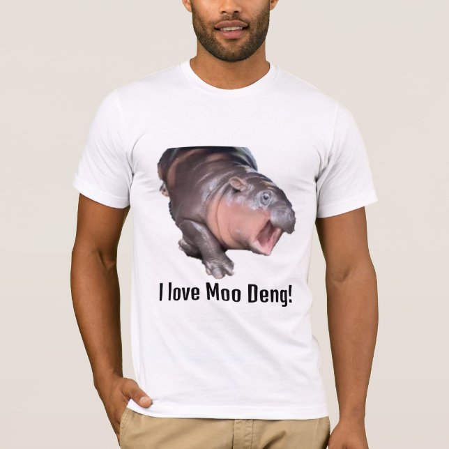 T-shirt J'aime Moo Deng Shirt (Devant)