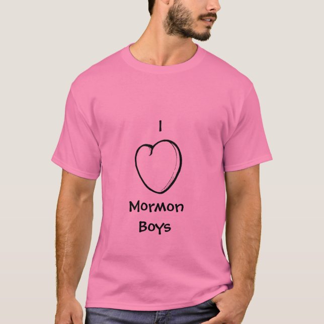 T-shirt J'aime MormonBoys (Devant)