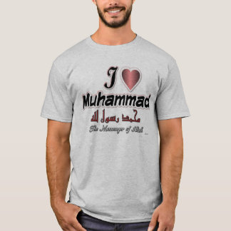 T-shirt J'aime Muhammad, le messager d'Allah