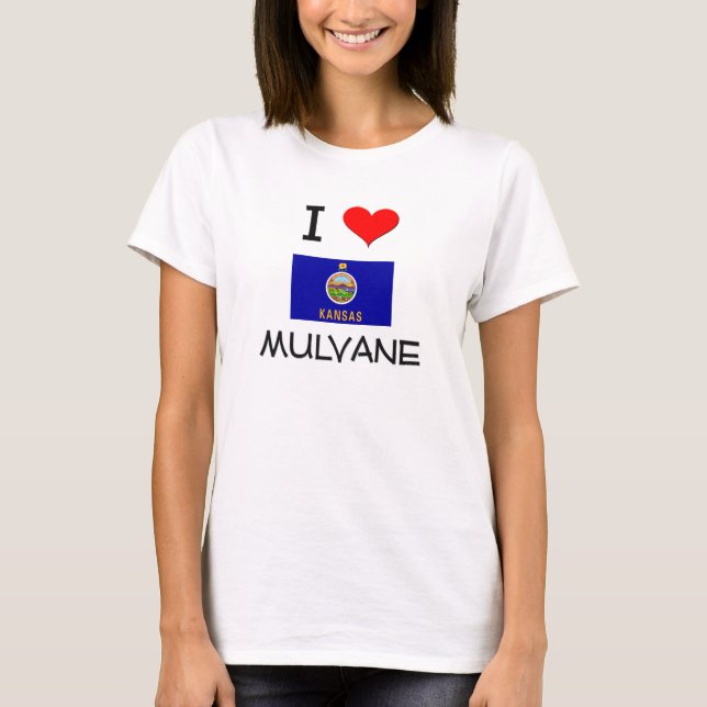 T-shirt J'aime MULVANE le Kansas (Devant)