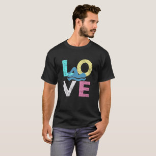 T-shirt J'AIME nager le grand cadeau de nageurs pour