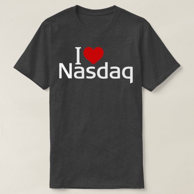 T-shirt J'aime Nasdaq (Design devant)