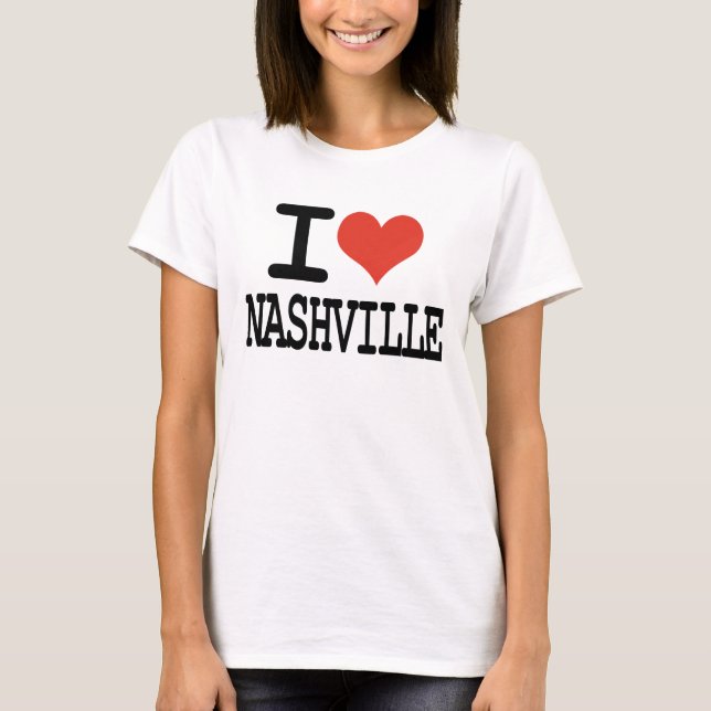 T-shirt J'aime Nashville (Devant)
