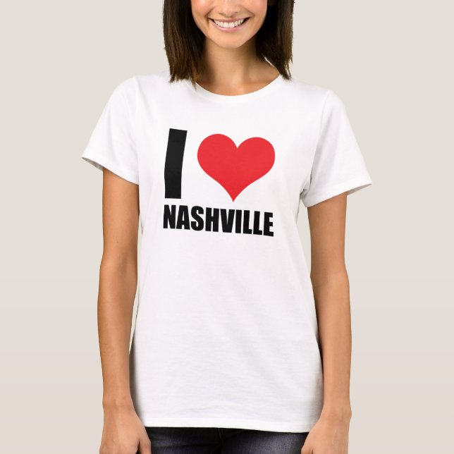 T-shirt J'aime Nashville (Devant)