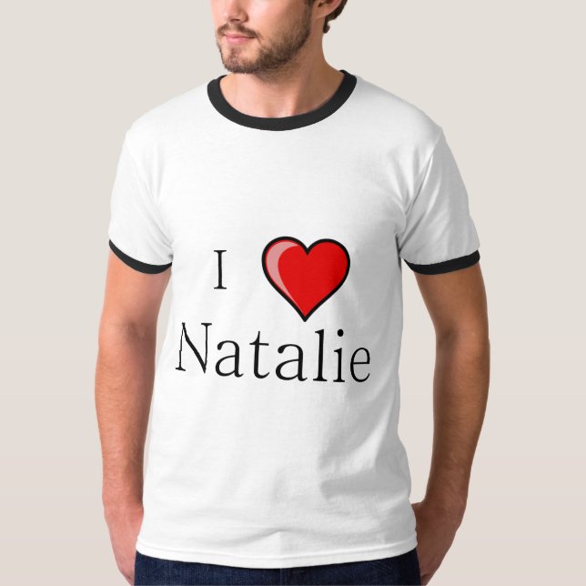 T-shirt J'aime Natalie (Devant)