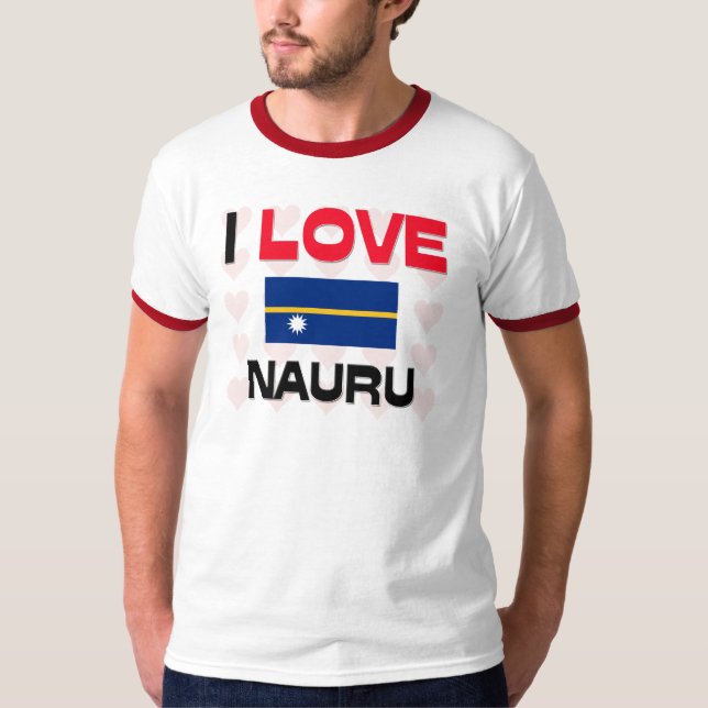 T-shirt J'aime Nauru (Devant)