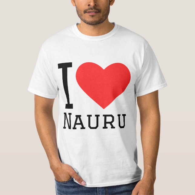T-shirt J'aime Nauru (Devant)