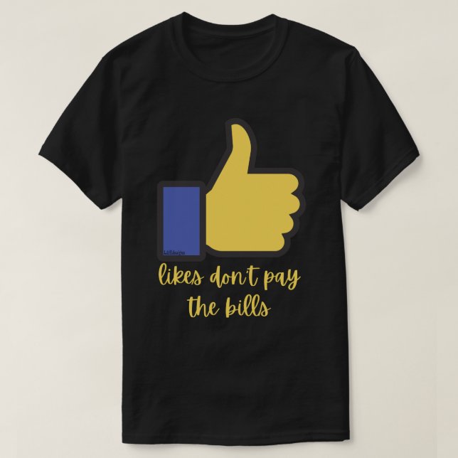 T-shirt J'AIME NE PAS PAYER LE jeu de mots sur les médias  (Design devant)