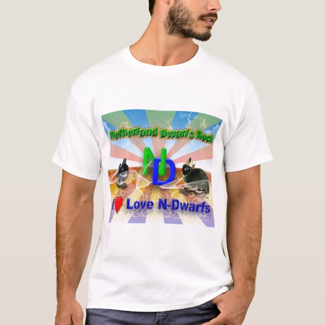 T-shirt J'aime Netherland Dwarf Bunnies (Devant)
