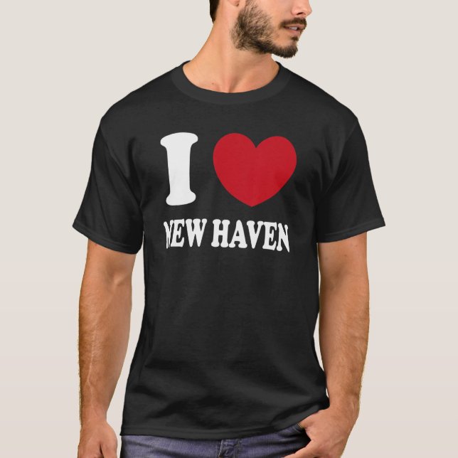 T-shirt J'aime New Haven (Devant)