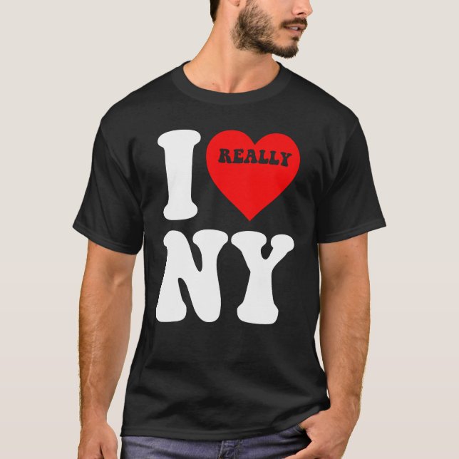 T-shirt j'aime new york (Devant)