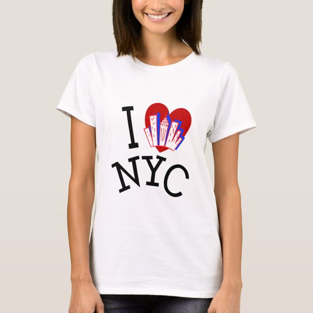 T-shirt J'aime New York City (Devant)